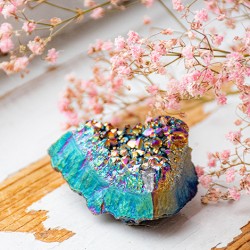 rainbow amethyst, rainbow titanium amethyst, titanium amethyst