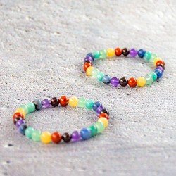 childrens chakra bracelet, chakra bracelet for harmony, crystal bracelet for chakras