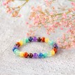 childrens chakra bracelet, chakra bracelet for harmony, crystal bracelet for chakras