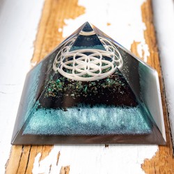 handmade orgonite, flower of life orgonite, flower of life