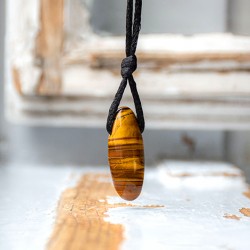 tiger's eye pendant, tiger's eye necklace, tiger's eye, crystal necklace