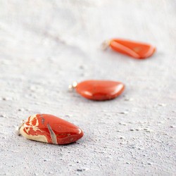 RED JASPER necklace pendant, RED JASPER crystal, red jasper gemstone