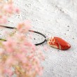 RED JASPER necklace pendant, RED JASPER crystal, red jasper gemstone