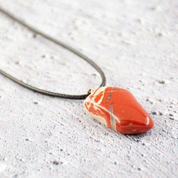RED JASPER necklace pendant, RED JASPER crystal, red jasper gemstone