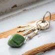 JADE keychain jade crystal, jade gemstone