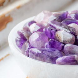 AMETHYST pocket gemstone S, AMETHYST crystals