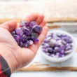 AMETHYST pocket gemstone S, AMETHYST crystals