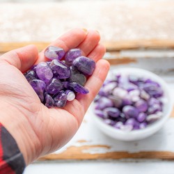 AMETHYST pocket gemstone S, AMETHYST crystals