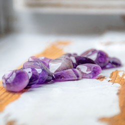 AMETHYST pocket gemstone S, AMETHYST crystals
