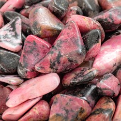 rhodonite crystal, rhodonite stone, pink crystals, pink stones