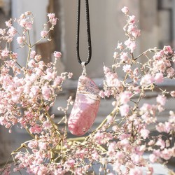 RHODONITE necklace, rodonite crystal, rodonite gemstone,