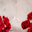 silver necklace, pendant, silver paw necklace, silver jewlery