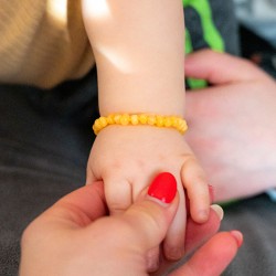 Amber bracelet, Natural baby bracelet, Amber for babies, Soothing bracelet, teething bracelet