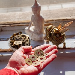 FENG SHUI novec za srečo, kitajsko novo leto, feng shui, kitajski novec za denar,