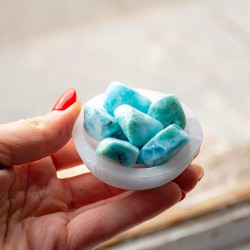 larimar, larimar crystal, polished larimar, rare stones, larimar stone
