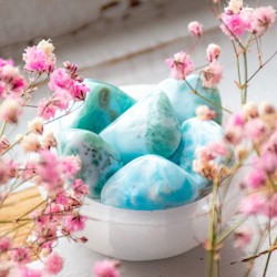 larimar, larimar kamen, larimar kristal, brušen larimar, poliran larimar