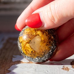 citrin, orgonit, orgonit s šungitom, žepni orgonit, orgonit s citrinom