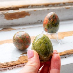 unakite, unakite crystal, unakite egg, crystal carvings, crystal egg, decoration crystals