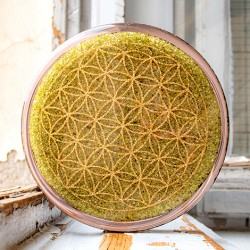 peridot orgonit, orgonit, orgonit podstavek, ročno izdelan orgonit, orgonit z peridotom