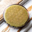 peridot orgonit, orgonit, orgonit podstavek, ročno izdelan orgonit, orgonit z peridotom