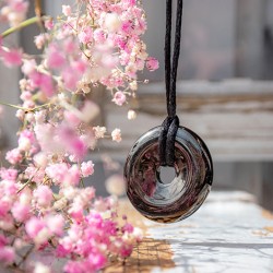 jet stone crystal necklace pendant, crystal shop, energy jewerly