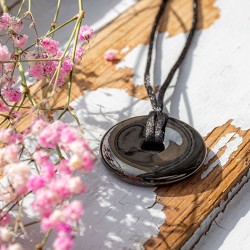 jet stone crystal necklace pendant, crystal shop, energy jewerly