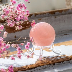 rose quartz, rose quartz crystal, rose quartz sphere, crystal sphere, crystal ball