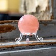 rose quartz, rose quartz crystal, rose quartz sphere, crystal sphere, crystal ball