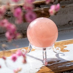 rose quartz, rose quartz crystal, rose quartz sphere, crystal sphere, crystal ball