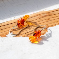 AMBER earrings amber baltic