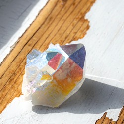 ANGEL AURA cluster, angel aura crystal, rock crystal, clear quartz