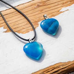 crystal necklace, jewellery with crystals, jewellery with agate