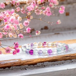 Fluorit zapestnica, zapestnica iz kristalov, nakit iz kristalov, kristali nakit, fluorit, fluorite, fluorit kristal