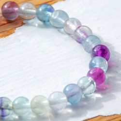 Fluorit naravni kristal, otroška zapestnica, otroški nakit, nakit ir fluorita