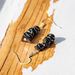 black turmaline, black turmaline earings, black turmaline jewellery
