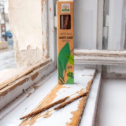 white sage incense sticks, incesne, white sage, white sage masala, cleansking, energy cleansing