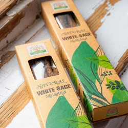 white sage incense sticks, incesne, white sage, white sage masala, cleansking, energy cleansing