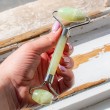 jade facal roller, facal massage roller, crystal massage roller, jade roller