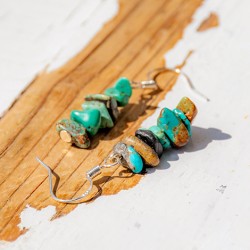 turkiz kristal, energijski nakit, trgovina s kristali, energijska uhani