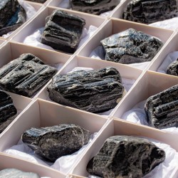 BLACK TOURMALINE uncut polished crystal, black turmaline crystal, black turmaline gemstone