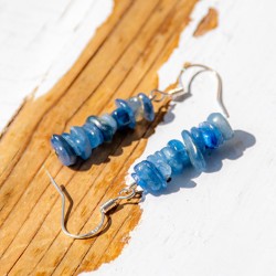 blue kyanite, kyanite, blue kyanite crystal, blue kyanite necklace, communication crystal, blue kyanite earings