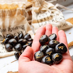 ONYX rune stones, onix crystal,