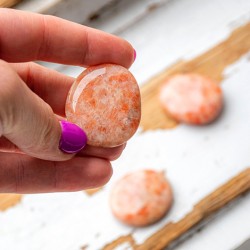 SUNSTONE natural palm stone, sunstone gemstone, sunstone crystal