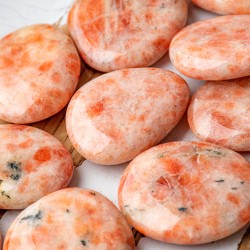 SUNSTONE natural palm stone, sunstone gemstone, sunstone crystal