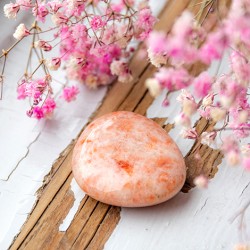 SUNSTONE natural palm stone, sunstone gemstone, sunstone crystal