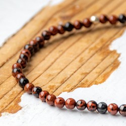 MAHOGANY OBSIDIAN bracelet ,MAHOGANY OBSIDIAN crystal, ,MAHOGANY OBSIDIAN gemstone