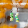 chrysoprase, chrysoprase earings, heart chakra crystals, love crystal