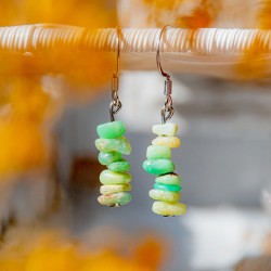 chrysoprase, chrysoprase earings, heart chakra crystals, love crystal