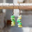 chrysoprase, chrysoprase earings, heart chakra crystals, love crystal