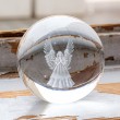 GUARDIAN ANGEL in a Glass Sphere, angel,
